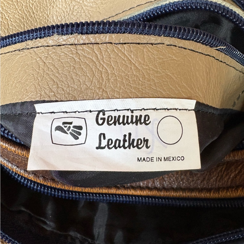 Multicolor Leather Patchwork Shoulder Bag - image 5